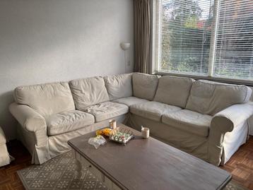 Nette hoekbank met hocker Ikea Ektorp - afbeelding 3 Nette hoekbank met hocker Ikea Ektorp - afbeelding 3