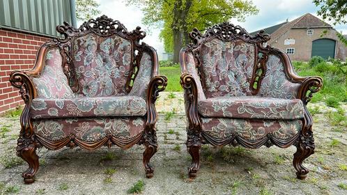 Barok fauteuils en meubels, Antiek en Kunst, Antiek | Meubels | Stoelen en Banken, Ophalen of Verzenden
