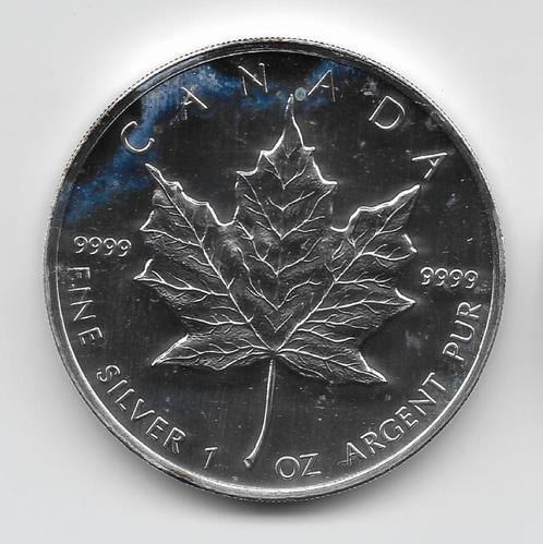 Canada 5 dollars 2002  Maple Leaf, Postzegels en Munten, Munten | Amerika, Losse munt, Noord-Amerika, Zilver, Verzenden