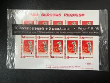 Gesloten cellofaanverpakking Serious Request / postzegelvel