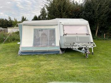 Fijne kip caravan 41EKL met mover en fietsendrager!