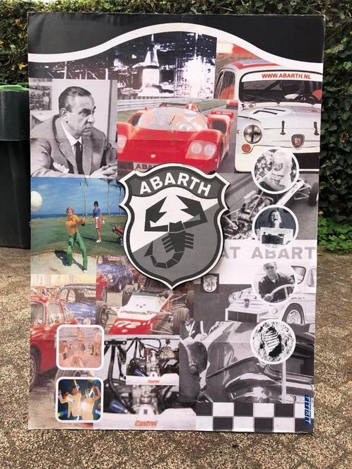 ABARTH-poster op "karton" 100x70 cm, Boeken, Auto's | Folders en Tijdschriften, Zo goed als nieuw, Overige merken, Ophalen