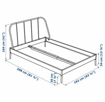 Ikea KOPORDAL bedframe - Twijfelaar 140x200 - afbeelding 2 Ikea KOPORDAL bedframe - Twijfelaar 140x200 - afbeelding 2