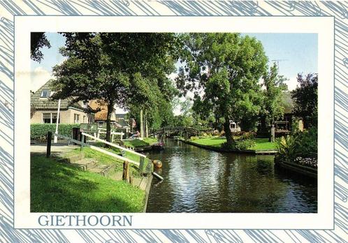 Giethoorn - doorkijkje - gelopen, Verzamelen, Ansichtkaarten | Nederland, Gelopen, Overijssel, Ophalen of Verzenden