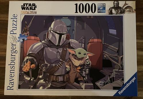 Star Wars Mandalorian Puzzel - 1000 St - Zo Goed Als Nieuw, Hobby en Vrije tijd, Denksport en Puzzels, Zo goed als nieuw, Legpuzzel
