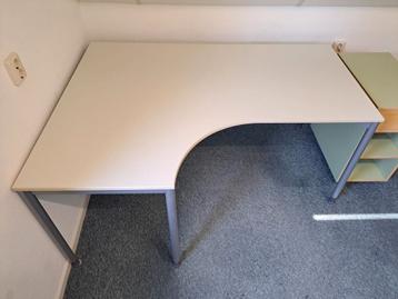 Ikea Effectiv Hoekbureau Wit - In hoogte verstelbaar - afbeelding 4 Ikea Effectiv Hoekbureau Wit - In hoogte verstelbaar - afbeelding 4