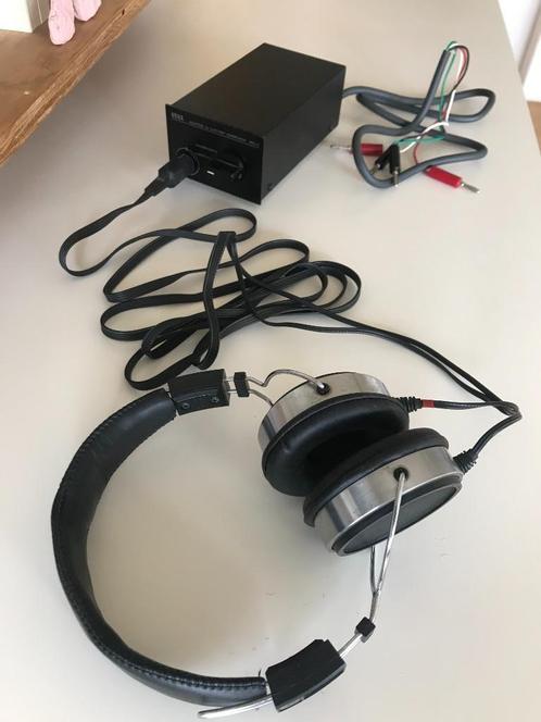 Stax electrostatische koptelefoon met driver unit, Audio, Tv en Foto, Koptelefoons, Zo goed als nieuw, Over oor (circumaural)
