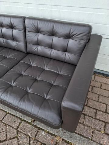 Ikea Landskrona 2 zitsbank leer retro in goede staat! - afbeelding 3 Ikea Landskrona 2 zitsbank leer retro in goede staat! - afbeelding 3
