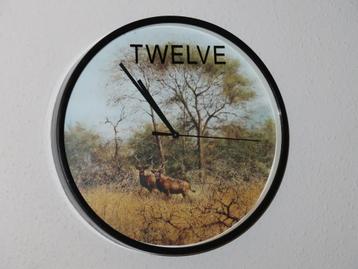 wandklok met afbeelding Rien Poortvliet muurklok kudu Afrika