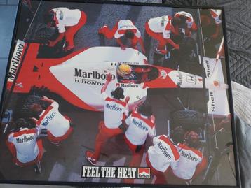 Poster Formule 1 Marlboro, Honda, Ayrton Senna