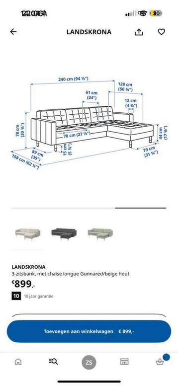 IKEA LANDSKRONA 3-zitsbank met chaise longue - afbeelding 5 IKEA LANDSKRONA 3-zitsbank met chaise longue - afbeelding 5