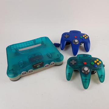 Nintendo 64 ice blue + expansion pack en 2 controllers