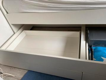 IKEA SLÄKT Bedframe met onderbed en opberger, wit, 90x200 cm - afbeelding 7 IKEA SLÄKT Bedframe met onderbed en opberger, wit, 90x200 cm - afbeelding 7