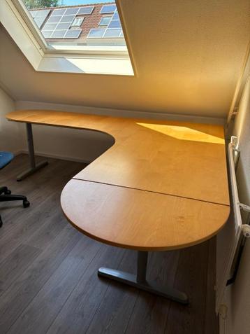hoekbureau ikea kleur beuken - afbeelding 3 hoekbureau ikea kleur beuken - afbeelding 3