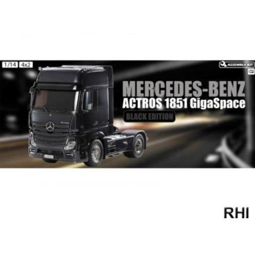 56342 1/14 RC Mer.Benz Actros 2 Giga zwart, Hobby en Vrije tijd, Modelbouw | Auto's en Voertuigen, Nieuw, Truck, 1:32 tot 1:50