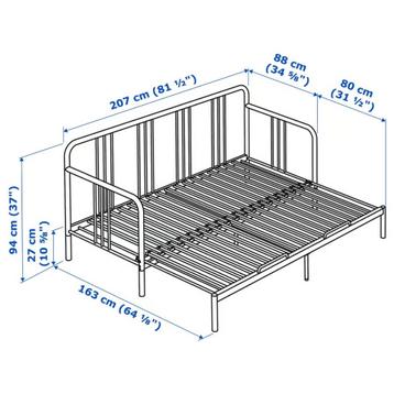 Fyresdal uitschuifbaar bedframe IKEA - afbeelding 3 Fyresdal uitschuifbaar bedframe IKEA - afbeelding 3