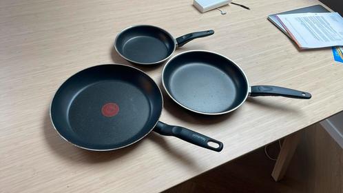 1 Tefal & 2 Ikea bakpannen voor op gasfornuis, Huis en Inrichting, Keuken | Potten en Pannen, Zo goed als nieuw, Overige materialen