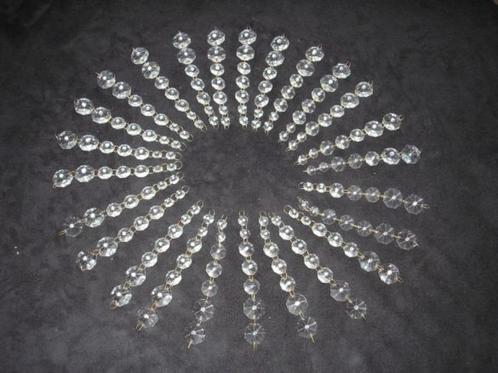 25 strengen met glazen kristallen kralen van plafonniere, Hobby en Vrije tijd, Kralen en Sieraden maken, Gebruikt, Kraal, Ophalen of Verzenden