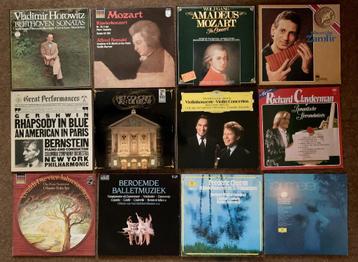 12x LP klassiek oa Beethoven Mozart Vivaldi ballet Chopin