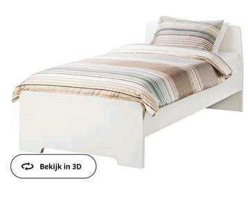 Eenpersoonsbed Askvoll Ikea inclusief matras en lattenbodem - afbeelding 1