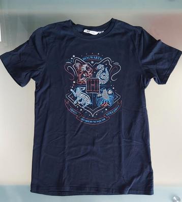 Harry Potter t-shirt maat 170, donkerblauw 