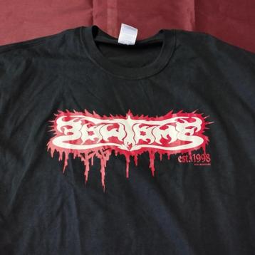 metal shirt: Bowtome- est 1998.........as NEW......W17
