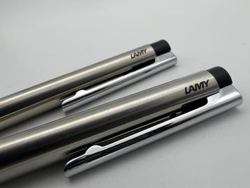 Lamy logo staal/zwart balpen + vulpotlood 0,5 mm