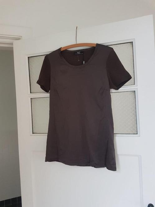 Nieuw NC bruin shirt, zijde met katoen, 40, Kleding | Dames, T-shirts, Nieuw, Maat 38/40 (M), Bruin, Korte mouw, Ophalen of Verzenden
