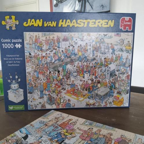 Jan van Haasteren puzzel, Beurs van de Toekomst, 1000 stukje, Hobby en Vrije tijd, Denksport en Puzzels, Zo goed als nieuw, Legpuzzel