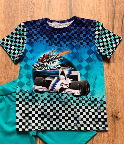 Shirt racewagen GrandPrix korte mouw maat 116, Kinderen en Baby's, Kinderkleding | Maat 116, Nieuw, Jongen, Shirt of Longsleeve