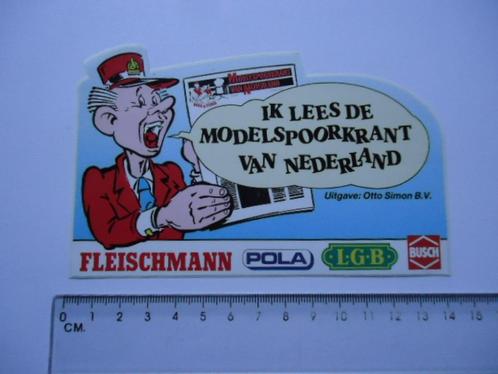 sticker Modeltrein strip otto simon fleischmann pola lgb, Verzamelen, Stickers, Verzenden