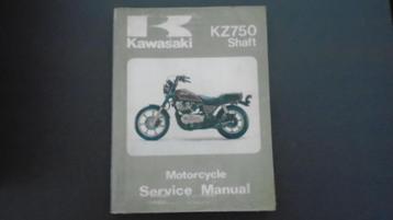 Kawasaki werkplaatshandboek KZ750 Shaft