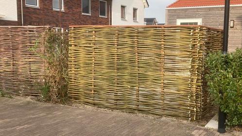 Wilgentenen verse schutting beschoeiing tuin terras erf, Tuin en Terras, Schuttingen, Nieuw, Hout, 1 tot 2 meter, 3 tot 6 meter