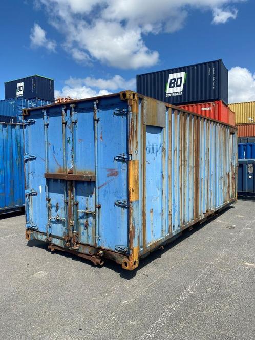 *** Gebruikte 20 ft zeecontainer/opslagcontainer te koop ***, Zakelijke goederen, Machines en Bouw | Keten en Containers, Ophalen