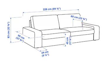 Kivik 3zits Ikea grijs - afbeelding 5 Kivik 3zits Ikea grijs - afbeelding 5