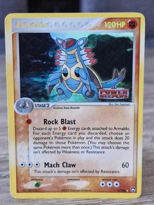 Armaldo 3/108 Pokemon Power Keepers (Hologram), Hobby en Vrije tijd, Verzamelkaartspellen | Pokémon, Gebruikt, Losse kaart, Foil