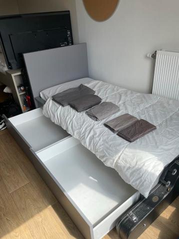 Bedset for 1 person: bedframe + matress + duvet+ bed bottom - afbeelding 1 Bedset for 1 person: bedframe + matress + duvet+ bed bottom - afbeelding 1