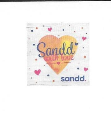 Zegel Sandd with love op 8 verschillende kaarten...Lees Info