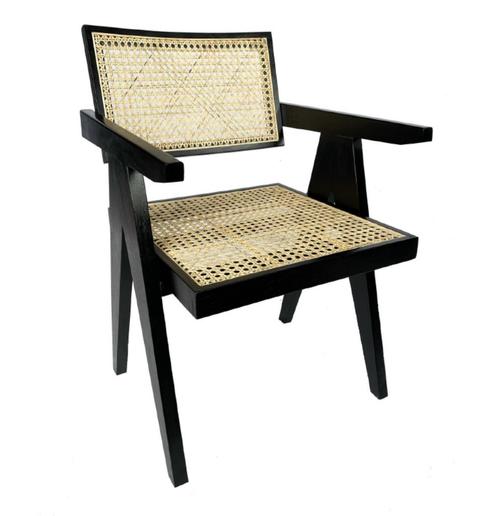 Diverse Rotan Eetkamerstoel Zwart & Bamboe & Bruin, Huis en Inrichting, Stoelen, Nieuw, Vijf, Zes of meer stoelen, Hout, Riet of Rotan