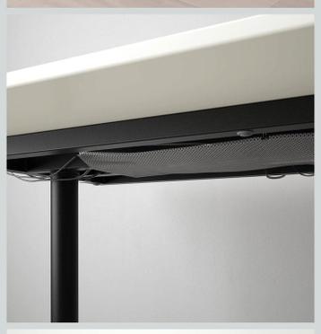 Bureau ikea wit zwart / Bekant 80 x 160 - afbeelding 3 Bureau ikea wit zwart / Bekant 80 x 160 - afbeelding 3