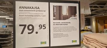 IKEA – Annakajsa – Deels verduisterende gordijnen NIEUW - afbeelding 1 IKEA – Annakajsa – Deels verduisterende gordijnen NIEUW - afbeelding 1