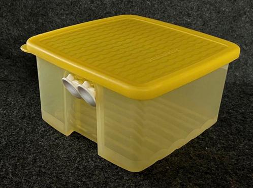 Gele Tupperware Fridgesmart Vershoud-box, Huis en Inrichting, Keuken | Tupperware, Gebruikt, Bak of Kom, Geel, Ophalen of Verzenden