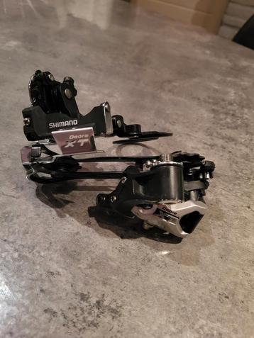 Shimano Deore XT voor en achterderailleur. 770 serie no XTR