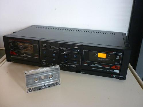 Sansui D-70BW Twindeck tape cassette HQ Japan vintage 1985👌, Audio, Tv en Foto, Cassettedecks, Dubbel, Overige merken, Tiptoetsen