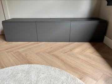 Besta tv meubel zwart/grijs IKEA - afbeelding 1 Besta tv meubel zwart/grijs IKEA - afbeelding 1