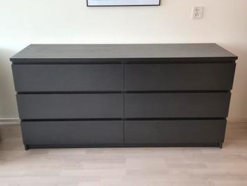 Ikea Malm ladekast zwartbruin 6 lades - afbeelding 1 Ikea Malm ladekast zwartbruin 6 lades - afbeelding 1