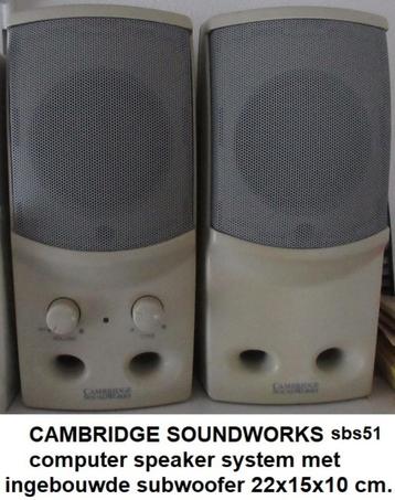 CAMBRIDGE SOUNDWORKS  sbs51 computer loudspeaker set