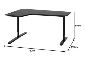 IKEA BEKANT Hoekbureau Links - Blauw - afbeelding 5 IKEA BEKANT Hoekbureau Links - Blauw - afbeelding 5