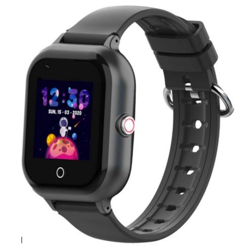 bruvz KT24 zwart smartwatch kind - 4G - GPS - android/ios, Sieraden, Tassen en Uiterlijk, Horloges | Kinderen, Zo goed als nieuw