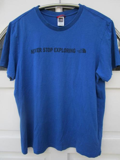 The North Face shirt, maat L valt als M, Kleding | Heren, T-shirts, Zo goed als nieuw, Maat 48/50 (M), Blauw, Ophalen of Verzenden